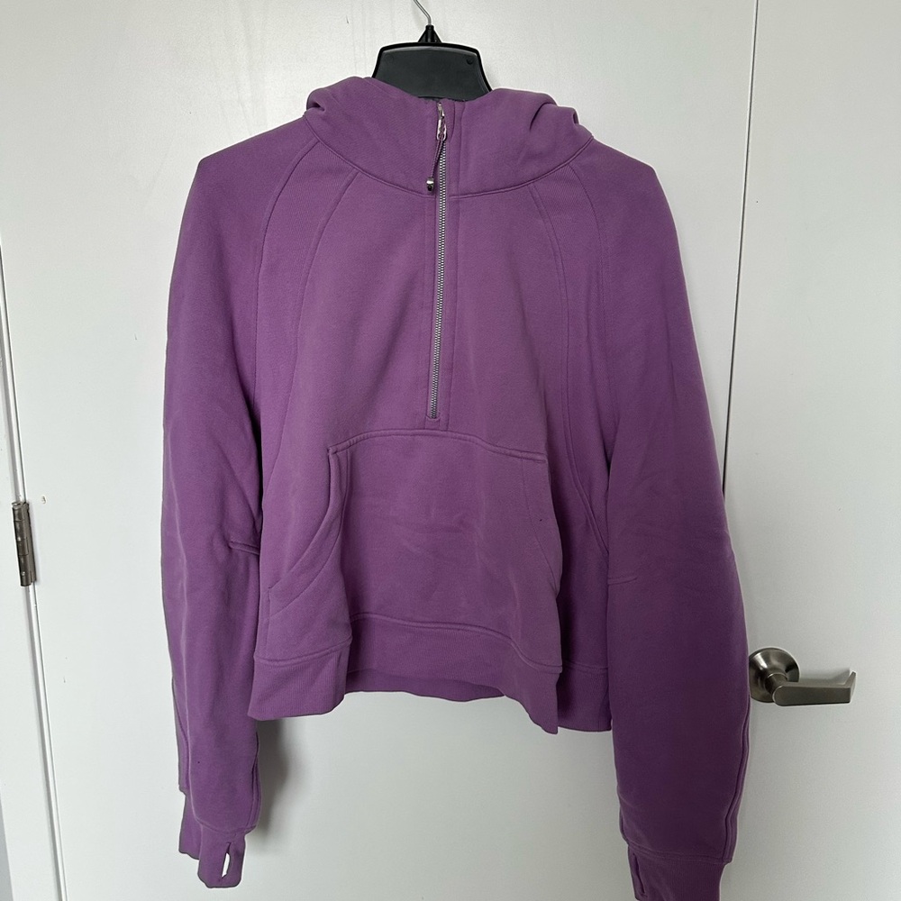 Lululemon Scuba half zip Wisteria Purple